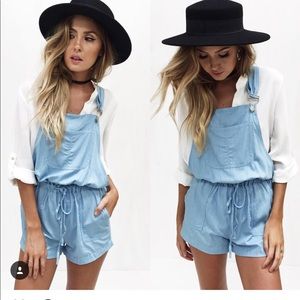 Light blue overalls size S